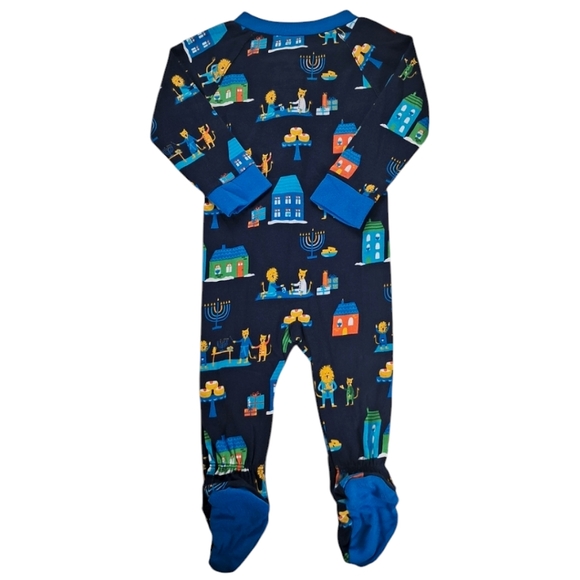 Hanukkah PJs One-Piece Size 3-6 Months - Picture 2 of 5